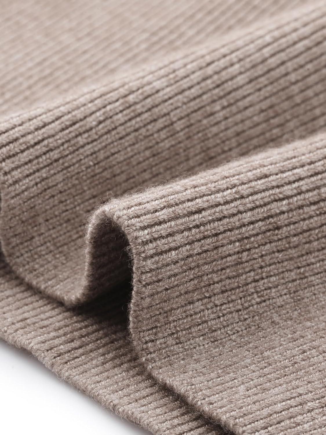 imageAllegra K Cable Knit Sweater for Womens Long Sleeve Tops Crew Neck Pullover Tops Casual Fall OutfitsBeige