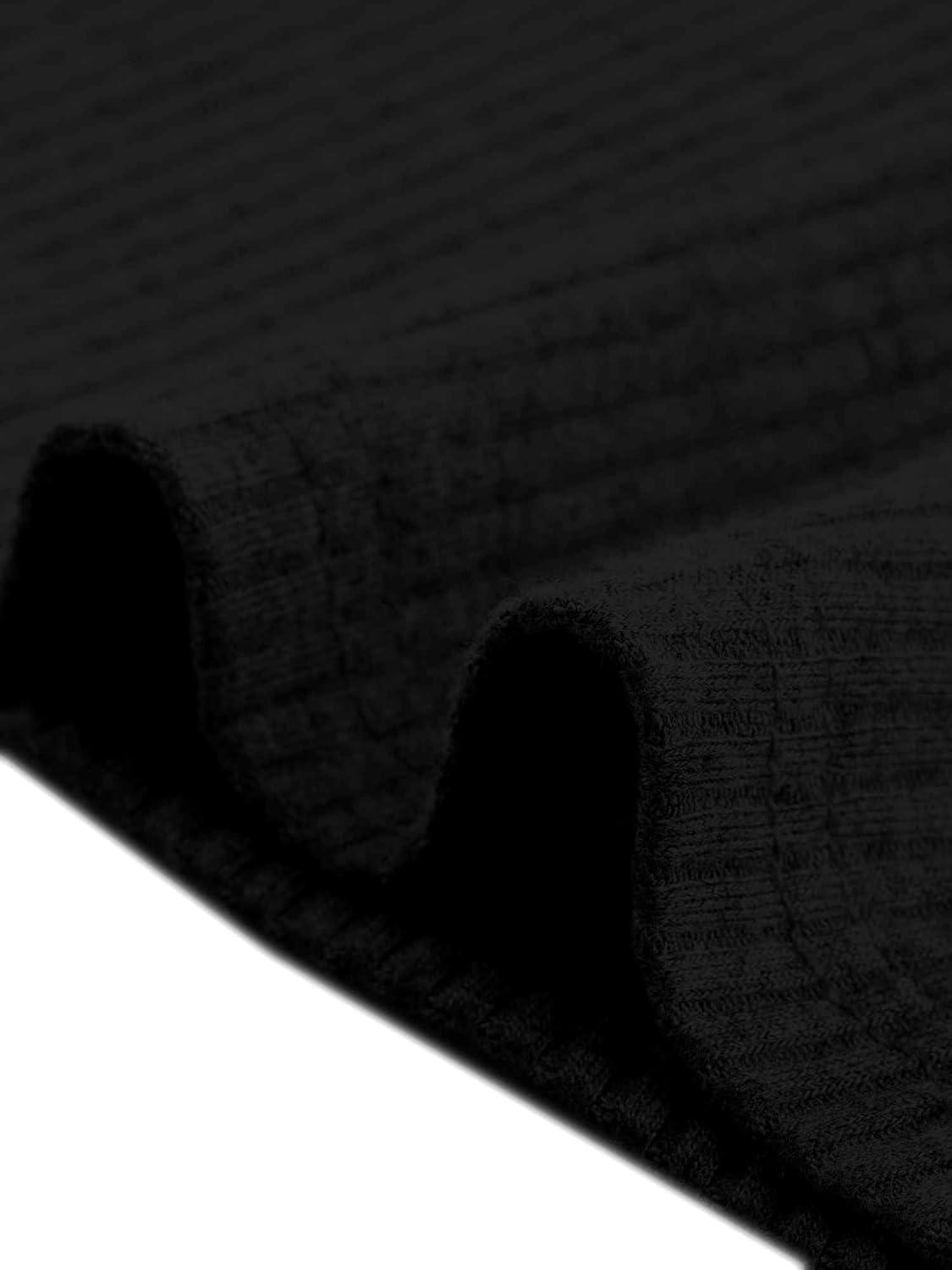 imageAllegra K Knit Sweater Dress for Women Fall Casual Square Neck Long Sleeve A Line Dresses with PocketsBlack