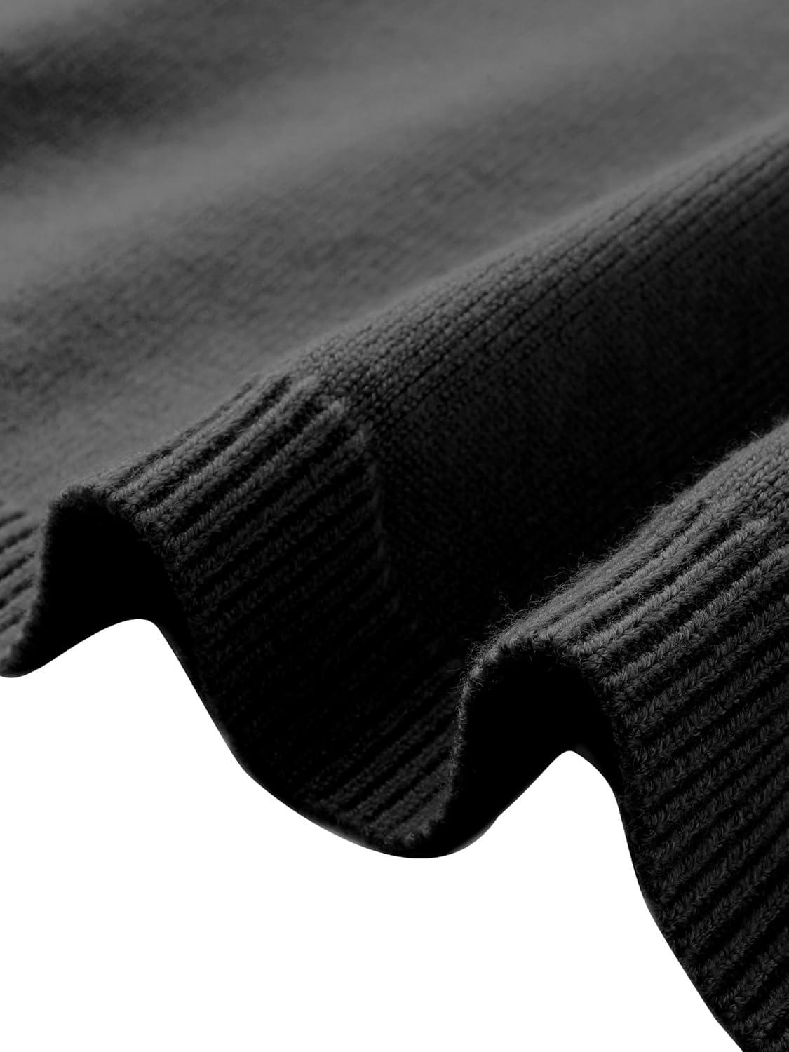imageAllegra K Long Cardigan Sweaters for Womens Long Sleeve Open Front Lightweight Knit Cardigans TrendyBlack