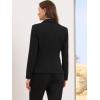 imageAllegra K Blazers for Women Business Casual Long Sleeve One Button Pockets Suit Jackets Work Office Blazer with Shoulder PadsBlack
