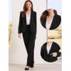 imageAllegra K Blazers for Women Business Casual Long Sleeve One Button Pockets Suit Jackets Work Office Blazer with Shoulder PadsBlack
