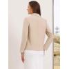 imageAllegra K Blazers for Womens Business Casual Double Breasted Long Sleeve Work Jacket Office SuitBeige
