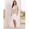imageAllegra K Blazers for Womens Business Casual Double Breasted Long Sleeve Work Jacket Office SuitBeige
