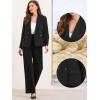 imageAllegra K Blazers for Womens Business Casual Double Breasted Long Sleeve Work Jacket Office SuitBlack