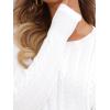 imageAllegra K Cable Knit Sweater for Womens Long Sleeve Tops Crew Neck Pullover Tops Casual Fall OutfitsWhite