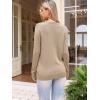 imageAllegra K Casual Lightweight Sweater for Womens Crewneck Fall Winter Loose Pullover Sweaters TrendyKhaki