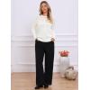 imageAllegra K Casual Lightweight Sweater for Womens Crewneck Fall Winter Loose Pullover Sweaters TrendyWhite