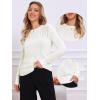 imageAllegra K Casual Lightweight Sweater for Womens Crewneck Fall Winter Loose Pullover Sweaters TrendyWhite