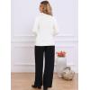 imageAllegra K Casual Lightweight Sweater for Womens Crewneck Fall Winter Loose Pullover Sweaters TrendyWhite
