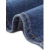 imageAllegra K Collarless Denim Vest for Womens Button Down V Neck Western Waistcoat Sleeveless Jean JacketDark Blue