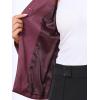 imageAllegra K Elegant Work Blazer for Womens Collarless Long Sleeve Business Jacket Office SuitPurple