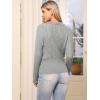 imageAllegra K Fall Sweaters for Womens 2025 Collared V Neck Cable Knit Pullover TopsGrey