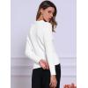 imageAllegra K Fall Sweaters for Womens 2025 Collared V Neck Cable Knit Pullover TopsWhite