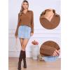 imageAllegra K Fall Winter Sweater for Womens 2025 Polo Collar Shirts TopsBrick Red