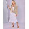 imageAllegra K Faux Fur Coat for Women Long Sleeve Open Front Overcoat Wedding Fluffy JacketChampagne Gold