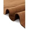 imageAllegra K Faux Suede Jacket for Womens TurnDown Collar Long Sleeve Casual Button Down JacketsBrown
