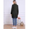 imageAllegra K Long Cardigan Sweaters for Womens Long Sleeve Open Front Lightweight Knit Cardigans TrendyBlack