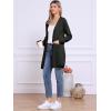 imageAllegra K Long Cardigan Sweaters for Womens Long Sleeve Open Front Lightweight Knit Cardigans TrendyBlack