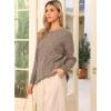 imageAllegra K Oversized Sweaters for Womens Crewneck Fall Chunky Cable Knit Pullover SweaterLight Brown