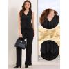 imageAllegra K Vest Tops for Women V Neck Sleeveless Button Down Striped Trendy Waistcoat Top Ladies Business Casual OutfitsBlack