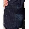 imageAllegra K Vest Tops for Women V Neck Sleeveless Button Down Striped Trendy Waistcoat Top Ladies Business Casual OutfitsDark Blue