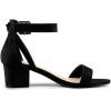 imageAllegra K Womens Ankle Strap Block Low Heel SandalBlack
