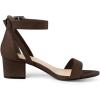 imageAllegra K Womens Ankle Strap Block Low Heel SandalCoffee