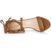 imageAllegra K Womens Strappy Lace Up Heel Chunky High Heels SandalsBrown