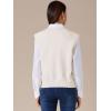 imageAllegra K Womens Sweater Vest V Neck Sleeveless Uniform Classic Knitted Pullover TopsBeige