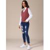 imageAllegra K Womens Sweater Vest V Neck Sleeveless Uniform Classic Knitted Pullover TopsDark Red