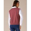 imageAllegra K Womens Sweater Vest V Neck Sleeveless Uniform Classic Knitted Pullover TopsDark Red