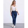 imageAllegra K Denim Jacket for Womens Collarless 2025 Cardigan 34 Sleeve Crop Jean JacketsCream
