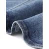 imageAllegra K Denim Jacket for Womens Collarless 2025 Cardigan 34 Sleeve Crop Jean JacketsWashed Blue
