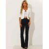 imageAllegra K Denim Jacket for Womens Collarless 2025 Cardigan 34 Sleeve Crop Jean JacketsWhite