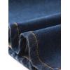 imageAllegra K Denim Jean Skirt for Womens High Waist Bodycon Ruffles Fishtail SkirtsDeep Blue