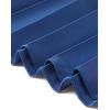 imageAllegra K Long Pleated Skirt for Womens Elastic High Waist with Belt Swing Aline Work Maxi SkirtNavy Blue