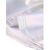 imageAllegra K Metallic Crop Top for Womens Sleeveless Cut Out Party Clubwear Holographic Tank TopsHolographic White