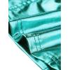 imageAllegra K Metallic Crop Top for Womens Sleeveless Cut Out Party Clubwear Holographic Tank TopsLake Green