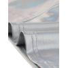 imageAllegra K Metallic Crop Top for Womens Sleeveless Cut Out Party Clubwear Holographic Tank TopsSilver