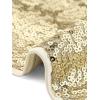 imageAllegra K Sequin Tops for Womens Glitter Short Sleeve Cropped Round Neck Tassel Cocktail Party Sparkly TopChampagne Gold