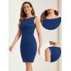 imageAllegra K Sheath Dress for Womens Business Teacher Sleeveless Boat Neck Professional Office DressesDark Blue