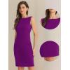 imageAllegra K Sheath Dress for Womens Business Teacher Sleeveless Boat Neck Professional Office DressesDark Purple