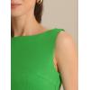 imageAllegra K Sheath Dress for Womens Business Teacher Sleeveless Boat Neck Professional Office DressesGrass Green