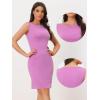 imageAllegra K Sheath Dress for Womens Business Teacher Sleeveless Boat Neck Professional Office DressesLavender