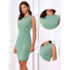 imageAllegra K Sheath Dress for Womens Business Teacher Sleeveless Boat Neck Professional Office DressesLight Green