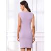 imageAllegra K Sheath Dress for Womens Business Teacher Sleeveless Boat Neck Professional Office DressesLight Purple