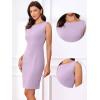 imageAllegra K Sheath Dress for Womens Business Teacher Sleeveless Boat Neck Professional Office DressesLight Purple