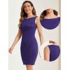 imageAllegra K Sheath Dress for Womens Business Teacher Sleeveless Boat Neck Professional Office DressesPurple