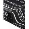 imageAllegra K Tops for Womens Summer Boho V Neck Print Chiffon Top Smocked Batwing Dolman Sleeve BlousesBlack