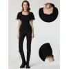 imageAllegra K Victorian Shirt for Womens Sweetheart Neck Puff Sleeve Halloween Lace Up Gothic BlouseBlack